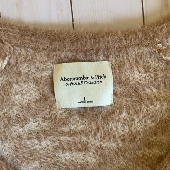 Abercrombie & Fitch Soft & Cozy Cheetah Leopard Animal Print Sweater Size Large - Picture 7 of 10